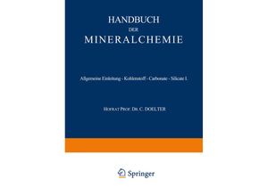 9783642494826 - Allgemeine Einleitung - Kohlenstoff - Carbonate - Silicate I Kartoniert (TB)