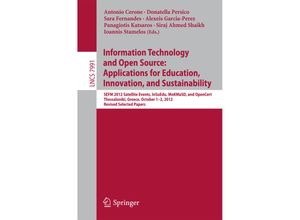 9783642543371 - Information Technology and Open Source Applications for Education Innovation and Sustainability Kartoniert (TB)