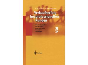 9783642625114 - VDI-Buch   Verkaufserfolg bei professionellen Kunden - Wolfgang G Friedrich Kartoniert (TB)