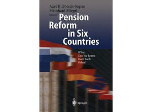 9783642625923 - Pension Reform in Six Countries Kartoniert (TB)