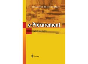 9783642628818 - e-Procurement - Alexander-Philip Nekolar Kartoniert (TB)