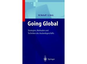 9783642631757 - Going Global - Strategien Methoden und Techniken des Auslandsgeschäfts - Walter Niehoff Gerhard Reitz Kartoniert (TB)