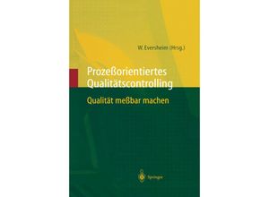 9783642638398 - Prozeßorientiertes Qualitätscontrolling Kartoniert (TB)