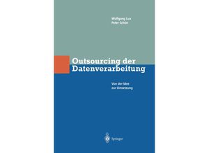 9783642638992 - Outsourcing der Datenverarbeitung - wlfgang Lux Peter Schön Kartoniert (TB)