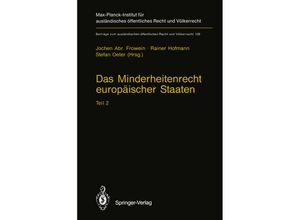 9783642792977 - Das Minderheitenrecht europäischer Staaten Kartoniert (TB)