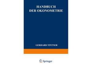 9783642869679 - Enzyklopädie der Rechts- und Staatswissenschaft   Handbuch der Ökonometrie - G Tintner Kartoniert (TB)