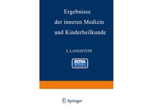 9783642887840 - Ergebnisse der inneren Medizin und Kinderheilkunde - L Langstein A Schittenhelm Kartoniert (TB)