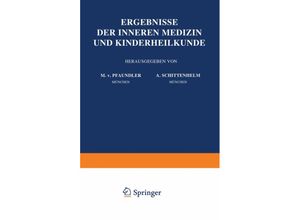 9783642888267 - Ergebnisse der Inneren Medizin und Kinderheilkunde - M v Pfaundler A Schittenhelm Kartoniert (TB)