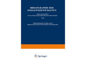 9783642938429 - Bibliographie der Sozialwissenschaften - Otto Waldschütz Kartoniert (TB)