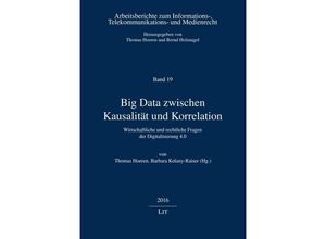 9783643135773 - Big Data zwischen Kausalität und Korrelation Kartoniert (TB)