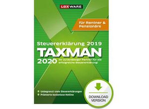 9783648129210 - LEXWARE TAXMAN Rentner & Pensionäre 2020 (für das Steuerjahr 2019) Software Vollversion (Download-Link)