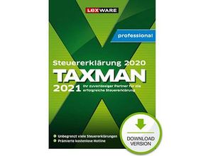 9783648147405 - LEXWARE TAXMAN professional 2021 (für das Steuerjahr 2020) Software Vollversion (Download-Link)