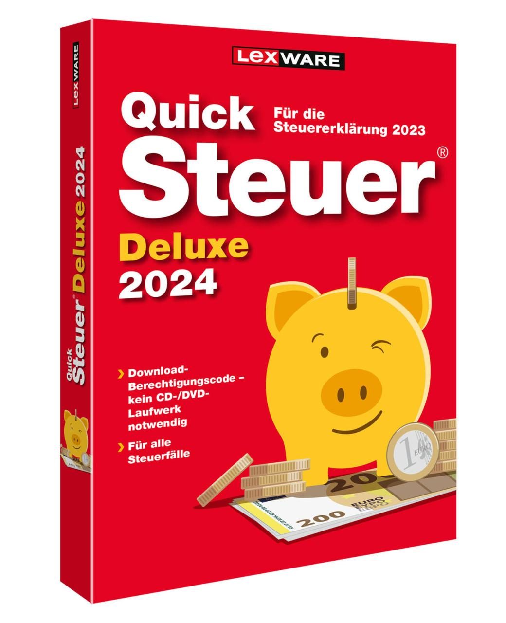 9783648171158 - LEXWARE QuickSteuer Deluxe 2024 (für das Steuerjahr 2023) Software Vollversion (DVD)