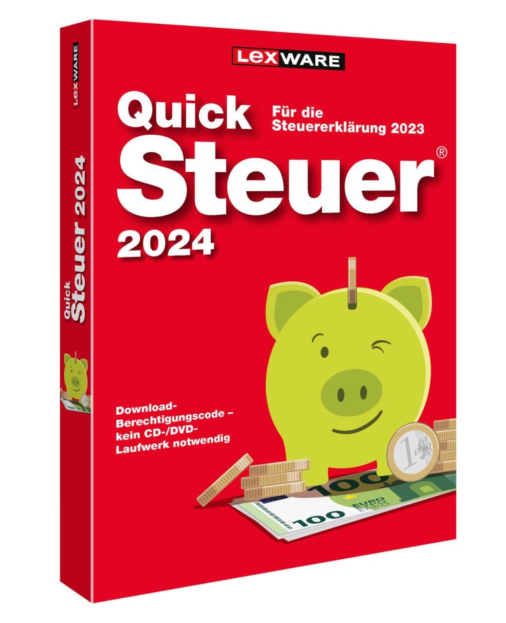 9783648174692 - LEXWARE QuickSteuer 2024 (für das Steuerjahr 2023) Software Vollversion (DVD)