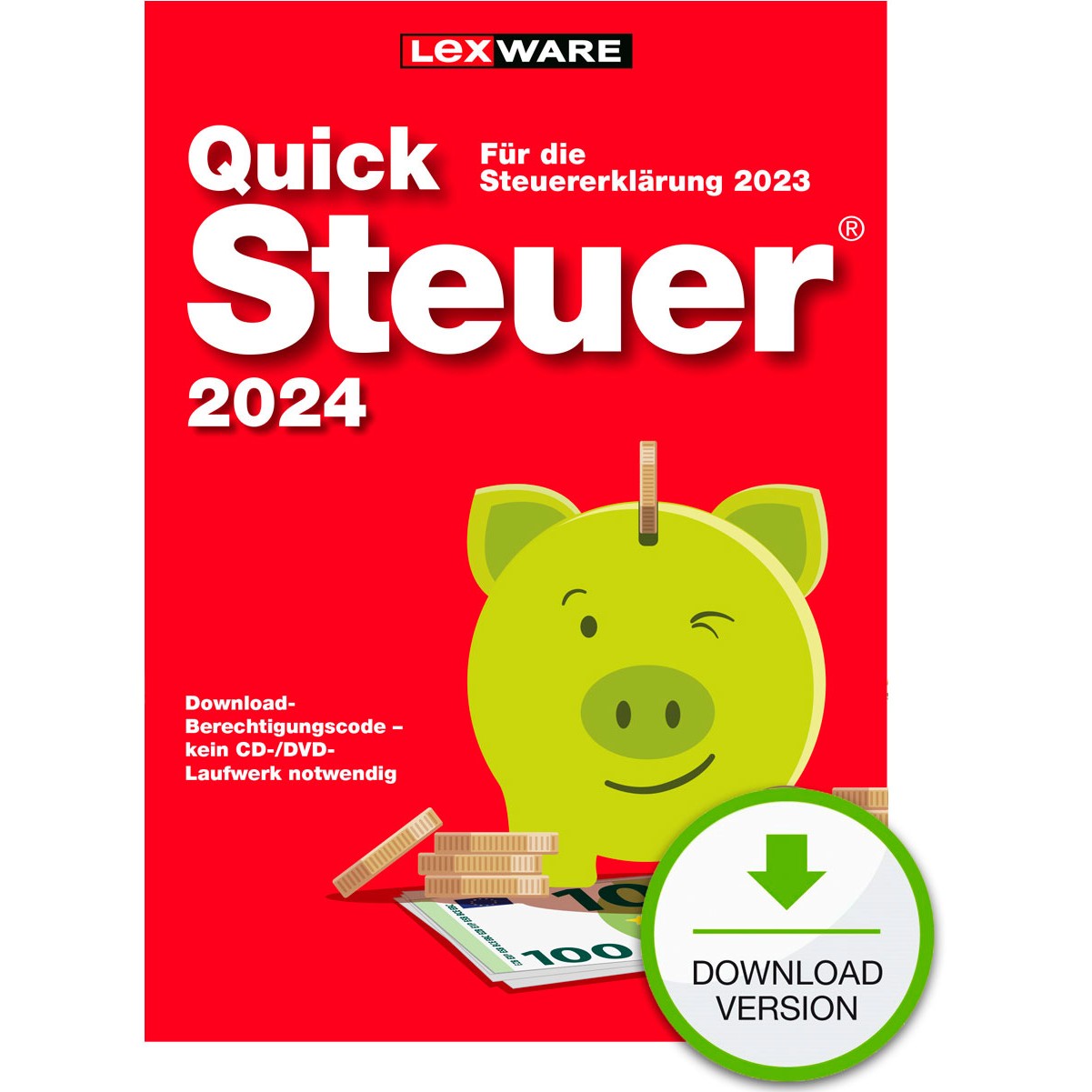 9783648174715 - LEXWARE QuickSteuer 2024 (für das Steuerjahr 2023) Software Vollversion (Download-Link)
