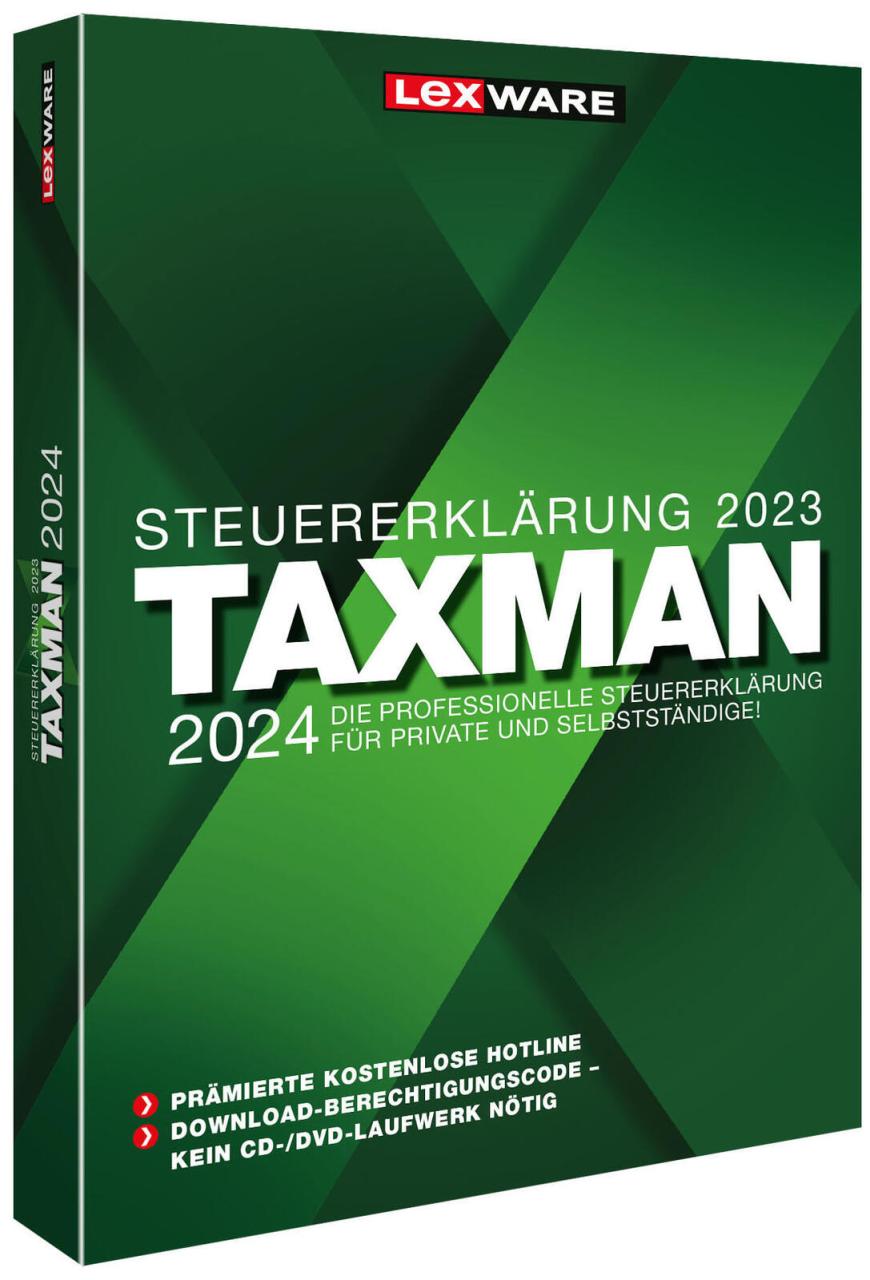 9783648174739 - LEXWARE TAXMAN 2024 (für das Steuerjahr 2023) Software Vollversion (DVD)