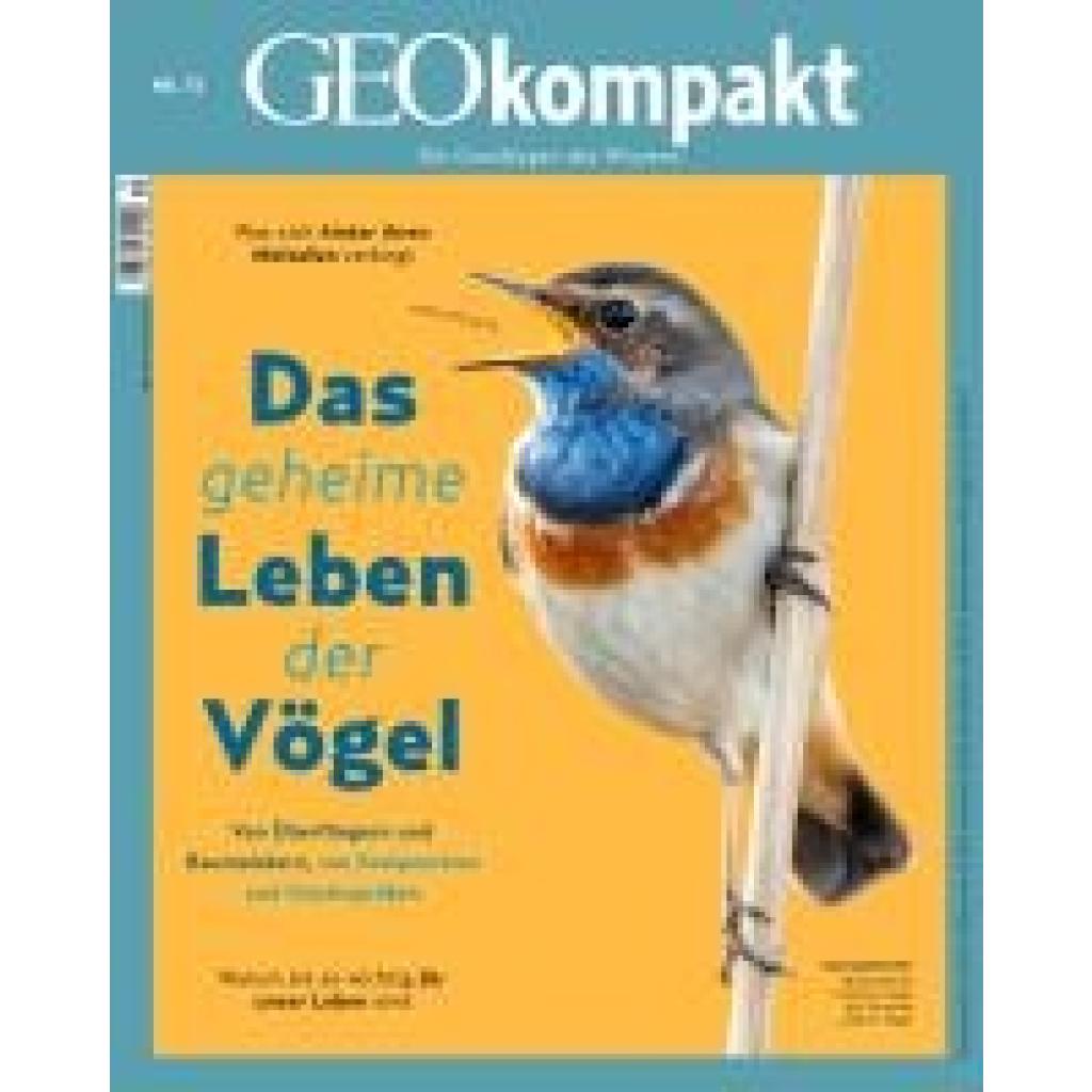 9783652012577 - Schaefer Jürgen GEOkompakt   GEOkompakt 75 2023 - Das geheime Leben der Vögel