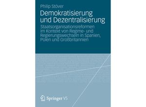 9783658006631 - Demokratisierung und Dezentralisierung - Philip Stöver Kartoniert (TB)