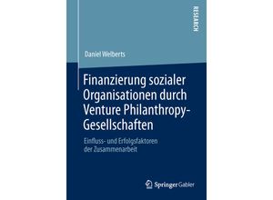 9783658030995 - Finanzierung sozialer Organisationen durch Venture Philanthropy-Gesellschaften - Daniel Welberts Kartoniert (TB)