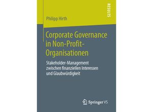 9783658031282 - Corporate Governance in Non-Profit-Organisationen - Philipp Hirth Kartoniert (TB)