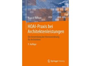 9783658032630 - HOAI-Praxis bei Architektenleistungen - Klaus D Siemon Kartoniert (TB)