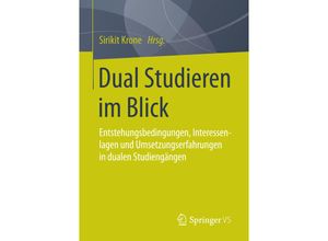 9783658034290 - Dual Studieren im Blick Kartoniert (TB)