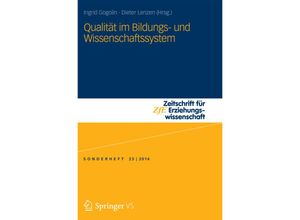 9783658036478 - Qualität im Bildungs- und Wissenschaftssystem Kartoniert (TB)