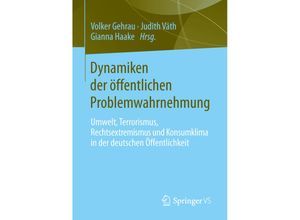 9783658037017 - Dynamiken der öffentlichen Problemwahrnehmung Kartoniert (TB)