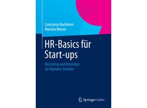 9783658038922 - HR-Basics für Start-ups - Constanze Buchheim Martina Weiner Kartoniert (TB)