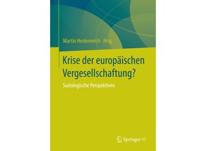 9783658039240 - Krise der europäischen Vergesellschaftung? Kartoniert (TB)