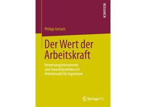 9783658042677 - Der Wert der Arbeitskraft - Philipp Gerlach Kartoniert (TB)