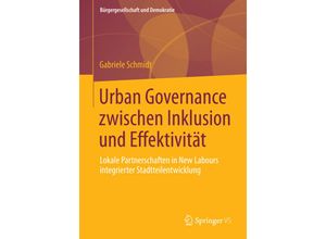 9783658043704 - Urban Governance zwischen Inklusion und Effektivität - Gabriele Schmidt Kartoniert (TB)