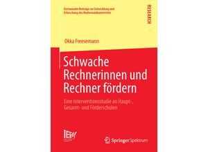 9783658044701 - Schwache Rechnerinnen und Rechner fördern - Okka Freesemann Kartoniert (TB)