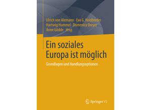 9783658049515 - Ein soziales Europa ist möglich Kartoniert (TB)