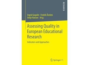 9783658059682 - Assessing Quality in European Educational Research Kartoniert (TB)