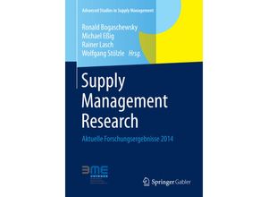 9783658061999 - Advanced Studies in Supply Management   Supply Management Research Kartoniert (TB)