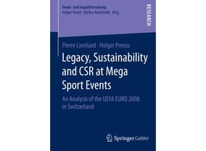 9783658064693 - Event- und Impaktforschung   Legacy Sustainability and CSR at Mega Sport Events - Pierre Lienhard Holger Preuß Kartoniert (TB)