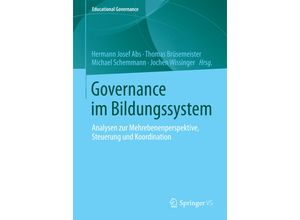 9783658065225 - Governance im Bildungssystem Kartoniert (TB)