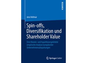 9783658065584 - Spin-offs Diversifikation und Shareholder Value - Jens Vollmar Kartoniert (TB)