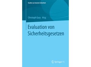 9783658065935 - Evaluation von Sicherheitsgesetzen Kartoniert (TB)