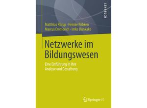 9783658067366 - Netzwerke im Bildungswesen - Matthias Rürup Heinke Röbken Marcus Emmerich Imke Dunkake Kartoniert (TB)