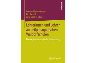 9783658068103 - Lehrerinnen und Lehrer an heilpädagogischen Waldorfschulen Kartoniert (TB)