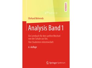 9783658071226 - AnalysisBd1 - Ehrhard Behrends Kartoniert (TB)