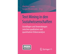 9783658072230 - Text Mining in den Sozialwissenschaften Kartoniert (TB)