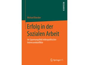 9783658073466 - Erfolg in der Sozialen Arbeit - Michael Boecker Kartoniert (TB)