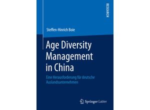 9783658075668 - Age Diversity Management in China - Steffen-Hinrich Boie Kartoniert (TB)