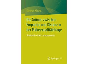 9783658075804 - Die Grünen zwischen Empathie und Distanz in der Pädosexualitätsfrage - Stephan Klecha Kartoniert (TB)