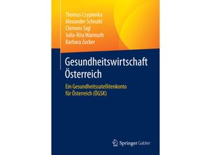 9783658087715 - Gesundheitswirtschaft Österreich - Thomas Czypionka Alexander Schnabl Clemens Sigl Julia-Rita Warmuth Barbara Zucker Kartoniert (TB)