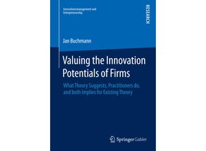 9783658092894 - Innovationsmanagement und Entrepreneurship   Valuing the Innovation Potentials of Firms - Jan Alexander Buchmann Kartoniert (TB)