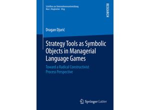 9783658096649 - Schriften zur Unternehmensentwicklung   Strategy Tools as Symbolic Objects in Managerial Language Games - Dragan Djuric Kartoniert (TB)